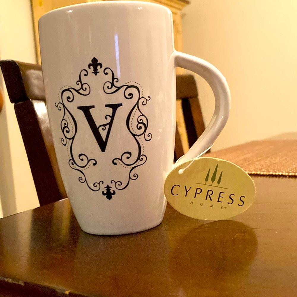 NWT Cypress tapered 10 oz ceramic coffee mug.